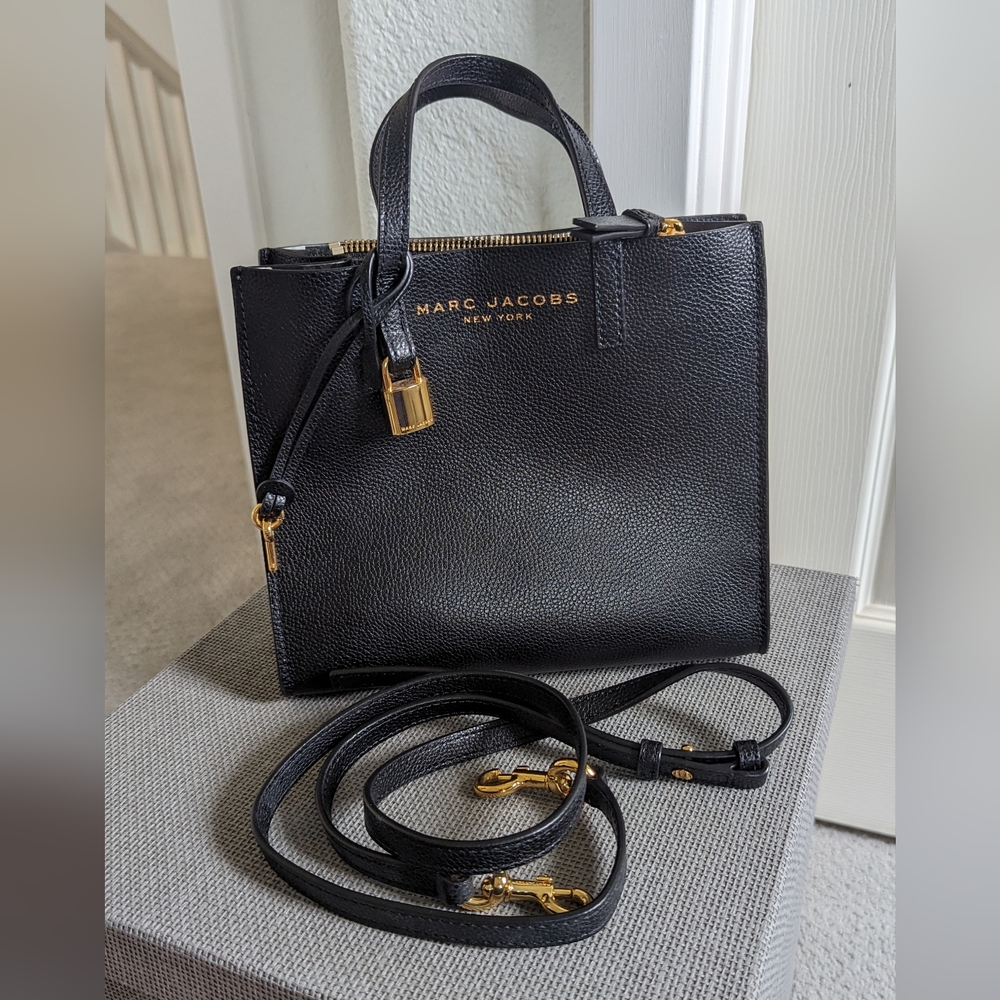 Marc Jacobs - Mini Grind Coated Leather Tote